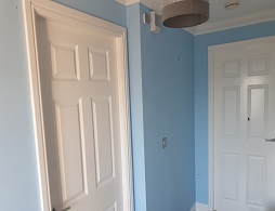 Residential decorating project in a family home